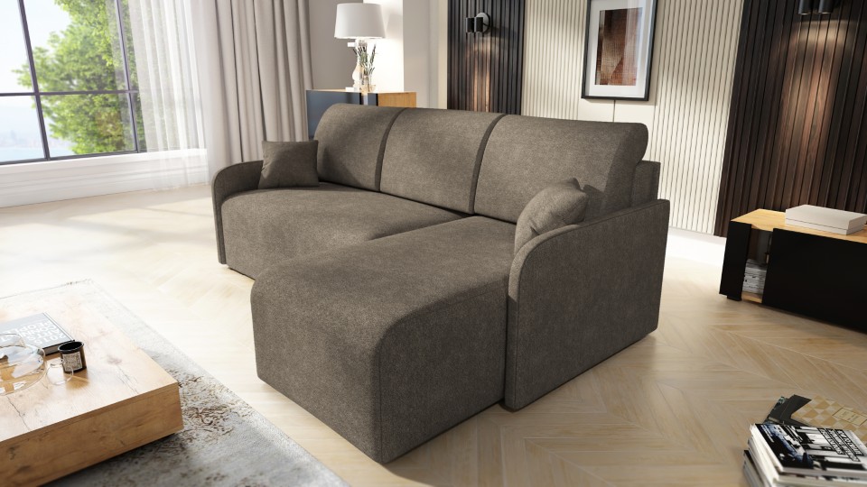 Produktové foto Rozkládací sedací souprava STRAKOŠ TOP 109 s úložným prostorem, rozkládací na spaní