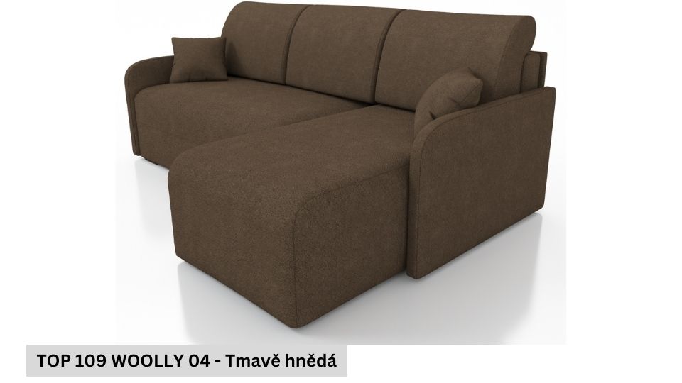 Rozkládací sedací souprava STRAKOŠ TOP 109 s úložným prostorem, rozkládací na spaní