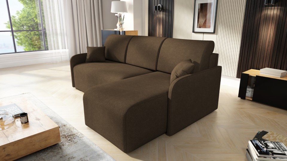 Produktové foto Rozkládací sedací souprava STRAKOŠ TOP 109 s úložným prostorem, rozkládací na spaní