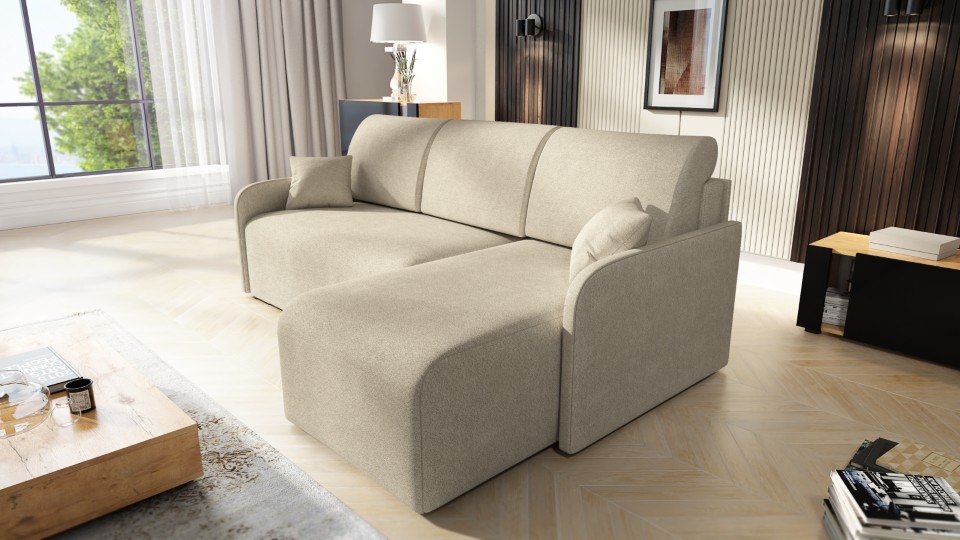 Produktové foto Rozkládací sedací souprava STRAKOŠ TOP 109 s úložným prostorem, rozkládací na spaní