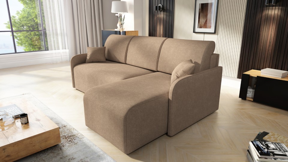 Produktové foto Rozkládací sedací souprava STRAKOŠ TOP 109 s úložným prostorem, rozkládací na spaní