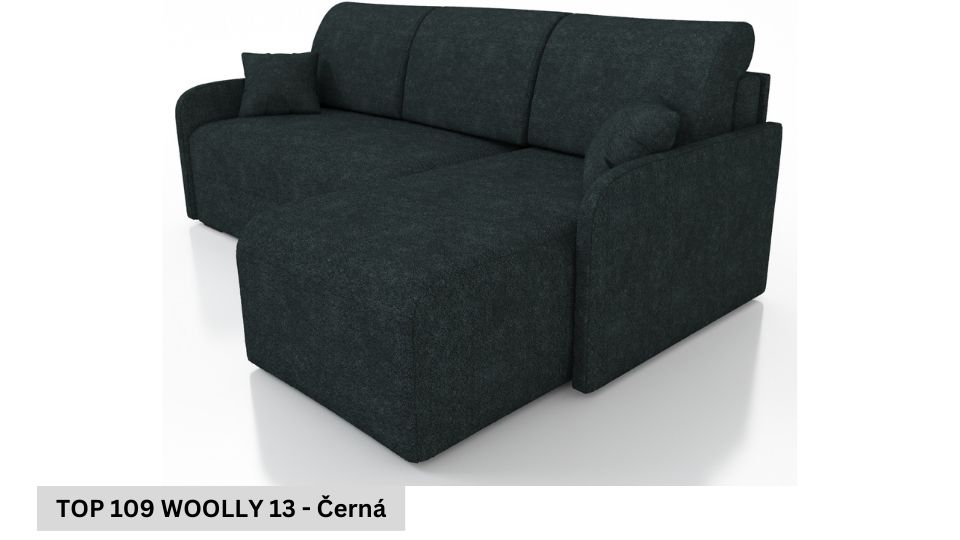 Produktové foto Rozkládací sedací souprava STRAKOŠ TOP 109 s úložným prostorem, rozkládací na spaní