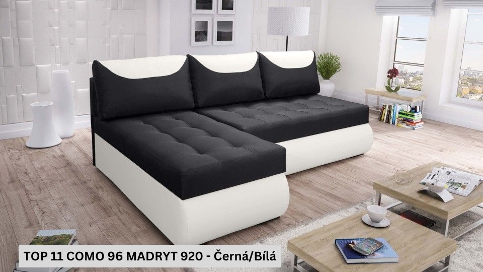 Produktové foto Rozkládací sedací souprava STRAKOŠ TOP 11 s úložným prostorem, rozkládací na spaní