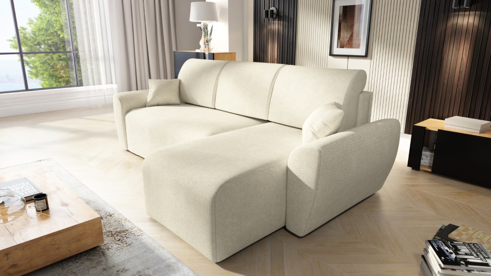 Produktové foto Rozkládací sedací souprava STRAKOŠ TOP 110 s úložným prostorem, rozkládací na spaní