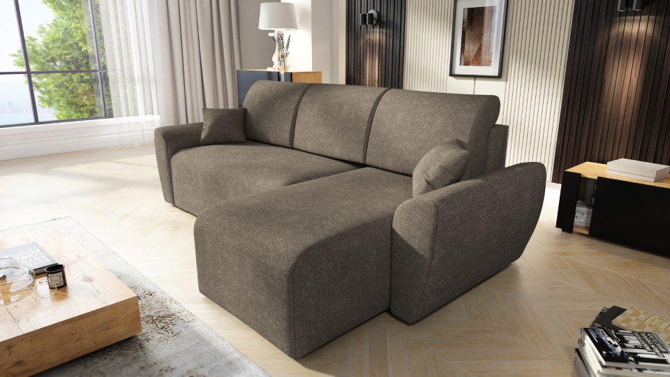 Produktové foto Rozkládací sedací souprava STRAKOŠ TOP 110 s úložným prostorem, rozkládací na spaní