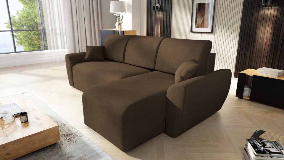 Produktové foto Rozkládací sedací souprava STRAKOŠ TOP 110 s úložným prostorem, rozkládací na spaní