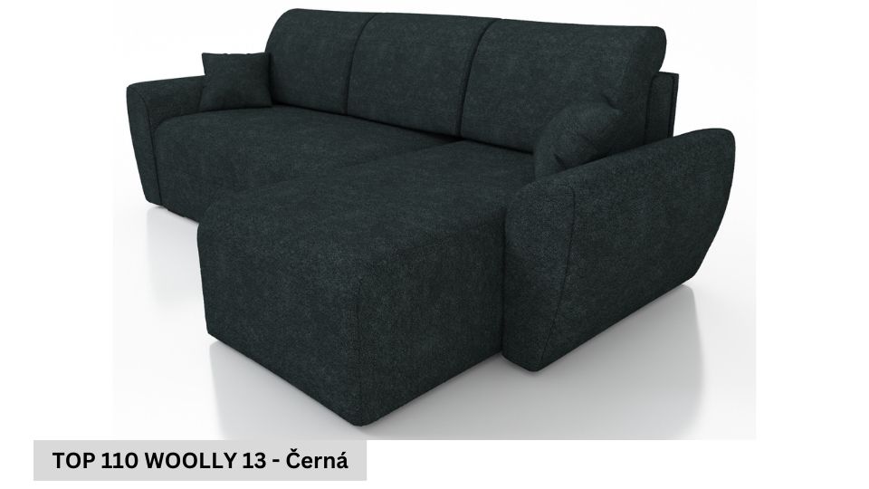 Produktové foto Rozkládací sedací souprava STRAKOŠ TOP 110 s úložným prostorem, rozkládací na spaní