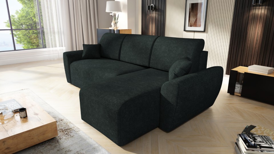 Produktové foto Rozkládací sedací souprava STRAKOŠ TOP 110 s úložným prostorem, rozkládací na spaní