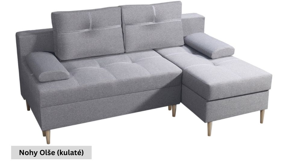 Produktové foto Rozkládací sedací souprava STRAKOŠ TOP 14 s úložným prostorem, rozkládací na spaní