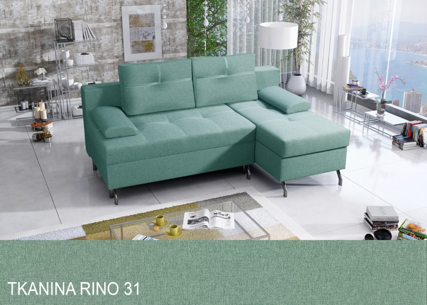 Produktové foto Rozkládací sedací souprava STRAKOŠ TOP 14 s úložným prostorem, rozkládací na spaní