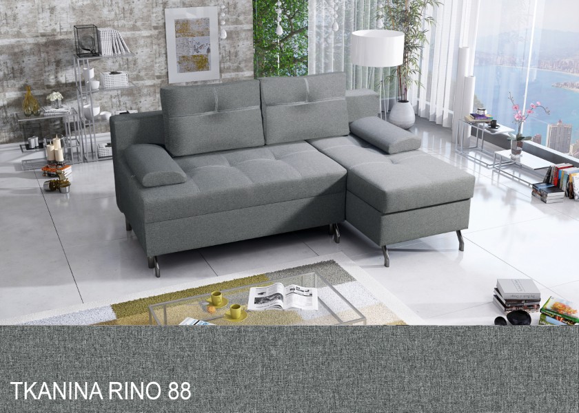 Produktové foto Rozkládací sedací souprava STRAKOŠ TOP 14 s úložným prostorem, rozkládací na spaní