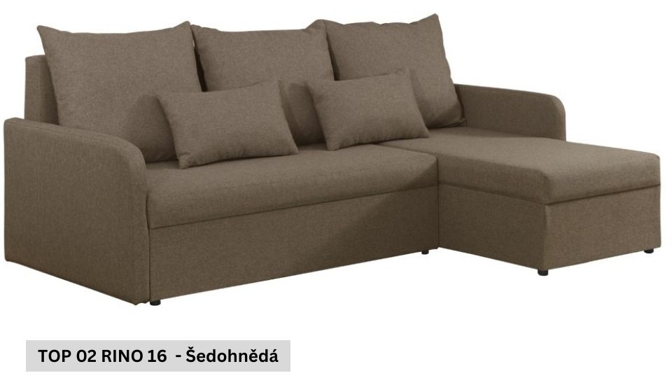 Produktové foto Rozkládací sedací souprava STRAKOŠ TOP 2 s úložným prostorem, rozkládací na spaní