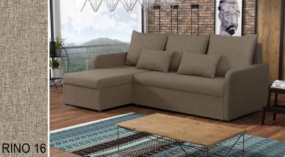 Produktové foto Rozkládací sedací souprava STRAKOŠ TOP 2 s úložným prostorem, rozkládací na spaní