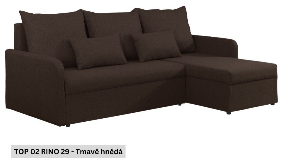 Produktové foto Rozkládací sedací souprava STRAKOŠ TOP 2 s úložným prostorem, rozkládací na spaní