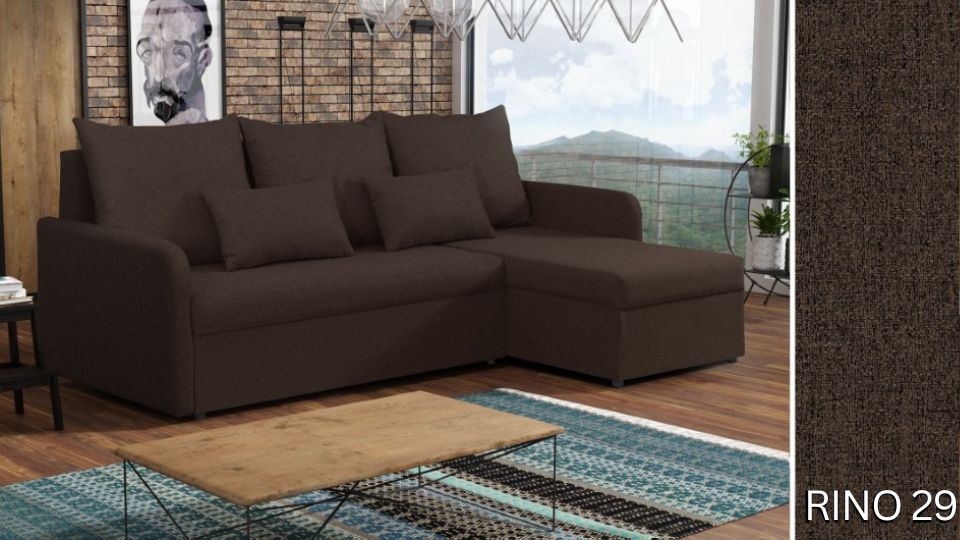 Produktové foto Rozkládací sedací souprava STRAKOŠ TOP 2 s úložným prostorem, rozkládací na spaní