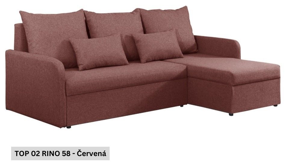 Produktové foto Rozkládací sedací souprava STRAKOŠ TOP 2 s úložným prostorem, rozkládací na spaní