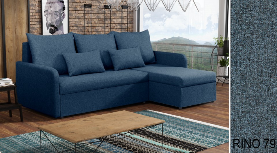 Produktové foto Rozkládací sedací souprava STRAKOŠ TOP 2 s úložným prostorem, rozkládací na spaní