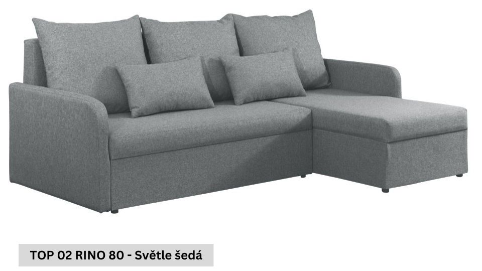 Produktové foto Rozkládací sedací souprava STRAKOŠ TOP 2 s úložným prostorem, rozkládací na spaní