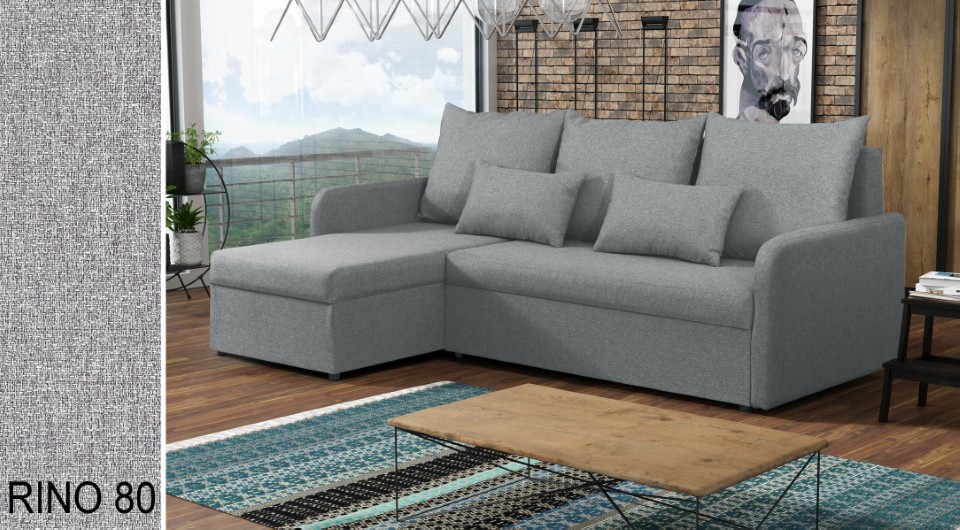 Produktové foto Rozkládací sedací souprava STRAKOŠ TOP 2 s úložným prostorem, rozkládací na spaní