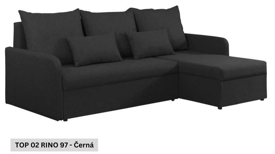 Produktové foto Rozkládací sedací souprava STRAKOŠ TOP 2 s úložným prostorem, rozkládací na spaní