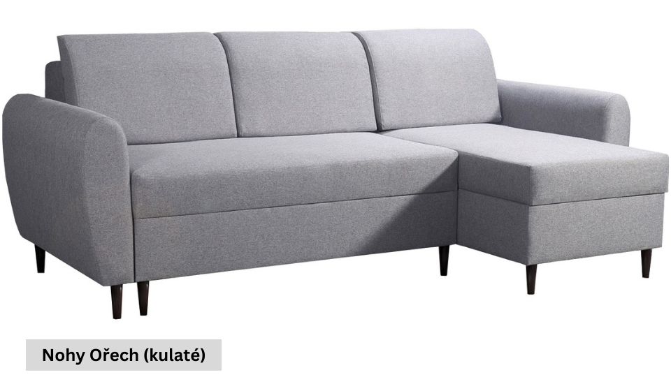 Produktové foto Rozkládací sedací souprava STRAKOŠ TOP 26 s úložným prostorem, rozkládací na spaní