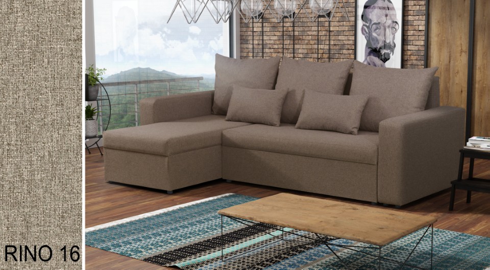 Produktové foto Rozkládací sedací souprava STRAKOŠ TOP 3 s úložným prostorem, rozkládací na spaní