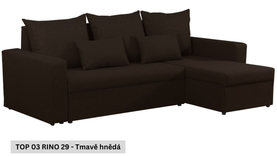 Produktové foto Rozkládací sedací souprava STRAKOŠ TOP 3 s úložným prostorem, rozkládací na spaní