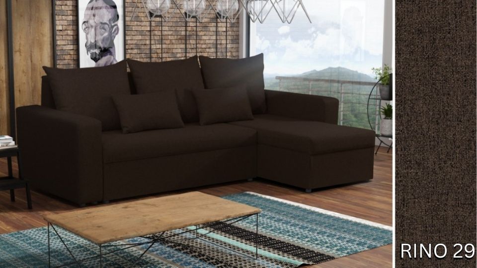 Produktové foto Rozkládací sedací souprava STRAKOŠ TOP 3 s úložným prostorem, rozkládací na spaní