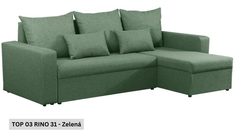 Produktové foto Rozkládací sedací souprava STRAKOŠ TOP 3 s úložným prostorem, rozkládací na spaní