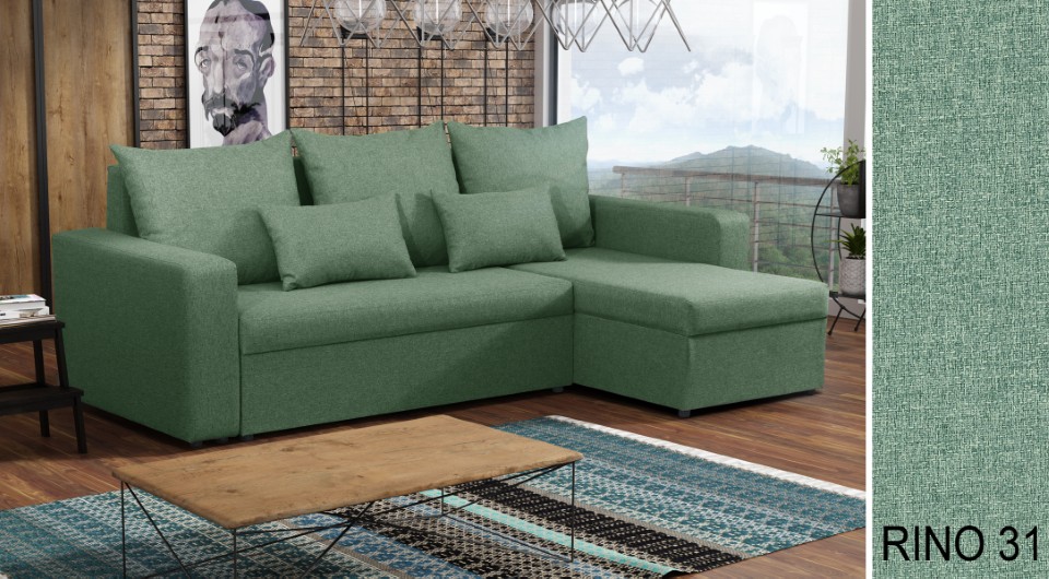 Produktové foto Rozkládací sedací souprava STRAKOŠ TOP 3 s úložným prostorem, rozkládací na spaní