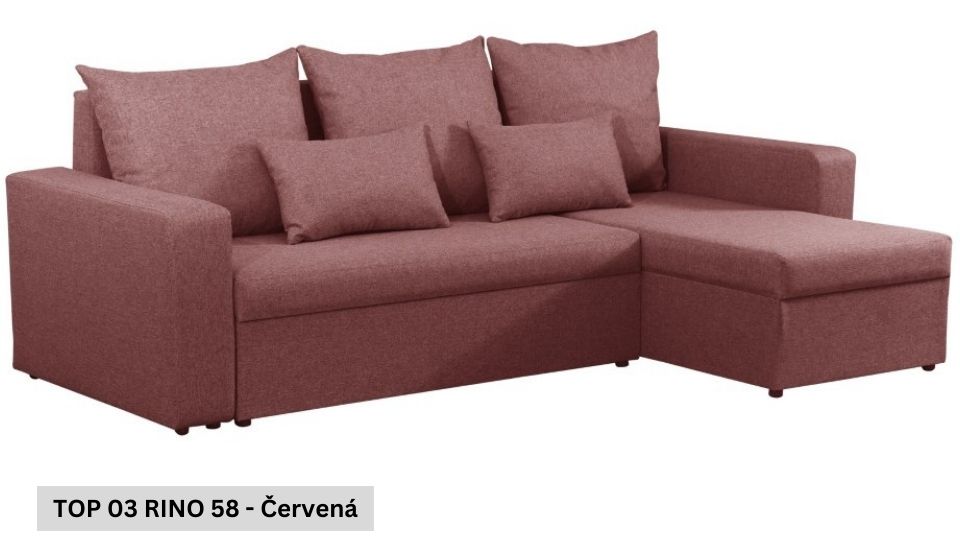 Rozkládací sedací souprava STRAKOŠ TOP 3 s úložným prostorem, rozkládací na spaní