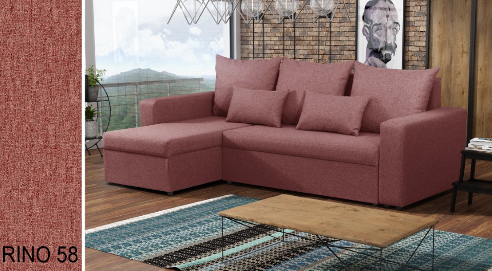 Produktové foto Rozkládací sedací souprava STRAKOŠ TOP 3 s úložným prostorem, rozkládací na spaní