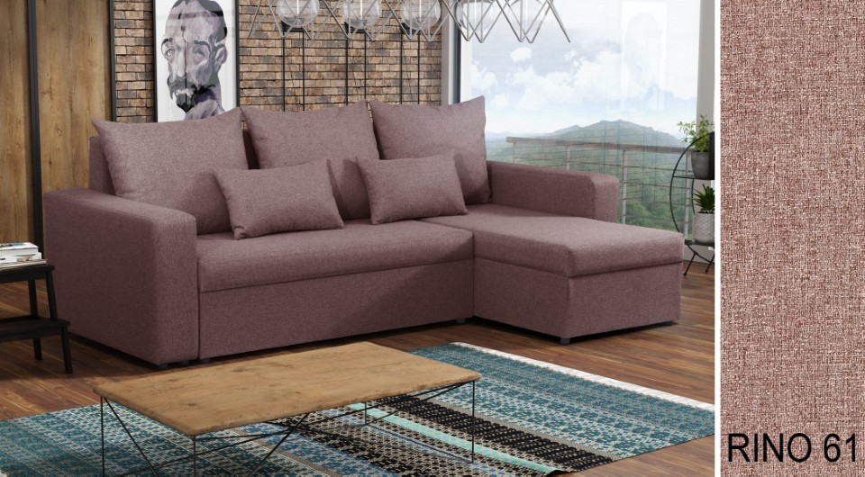 Produktové foto Rozkládací sedací souprava STRAKOŠ TOP 3 s úložným prostorem, rozkládací na spaní