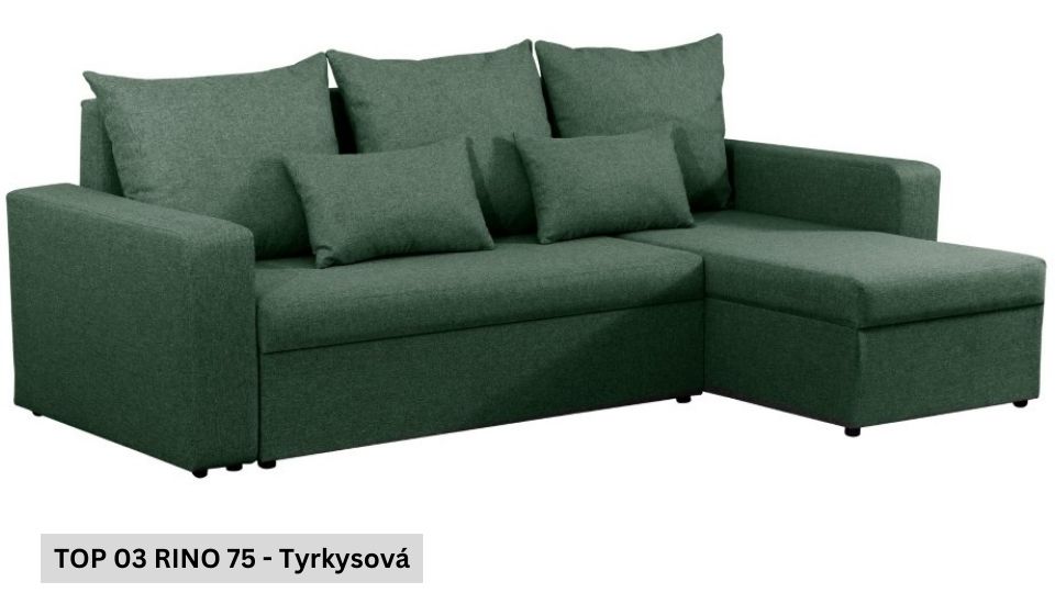 Produktové foto Rozkládací sedací souprava STRAKOŠ TOP 3 s úložným prostorem, rozkládací na spaní