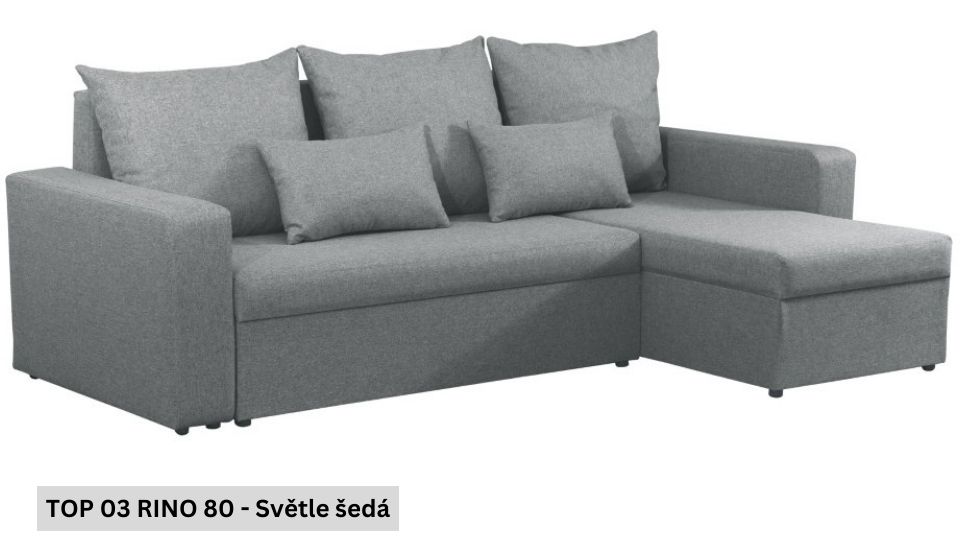 Produktové foto Rozkládací sedací souprava STRAKOŠ TOP 3 s úložným prostorem, rozkládací na spaní