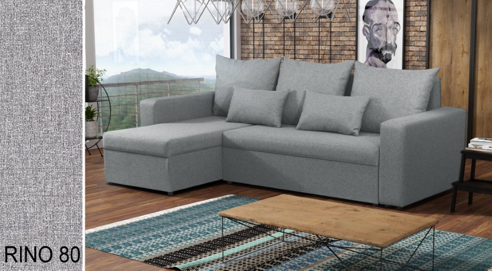 Produktové foto Rozkládací sedací souprava STRAKOŠ TOP 3 s úložným prostorem, rozkládací na spaní