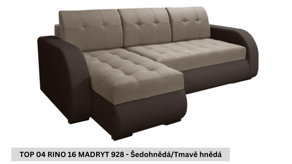 Produktové foto Rozkládací sedací souprava STRAKOŠ TOP 4 s úložným prostorem, rozkládací na spaní