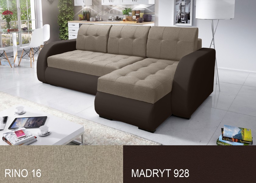 Produktové foto Rozkládací sedací souprava STRAKOŠ TOP 4 s úložným prostorem, rozkládací na spaní