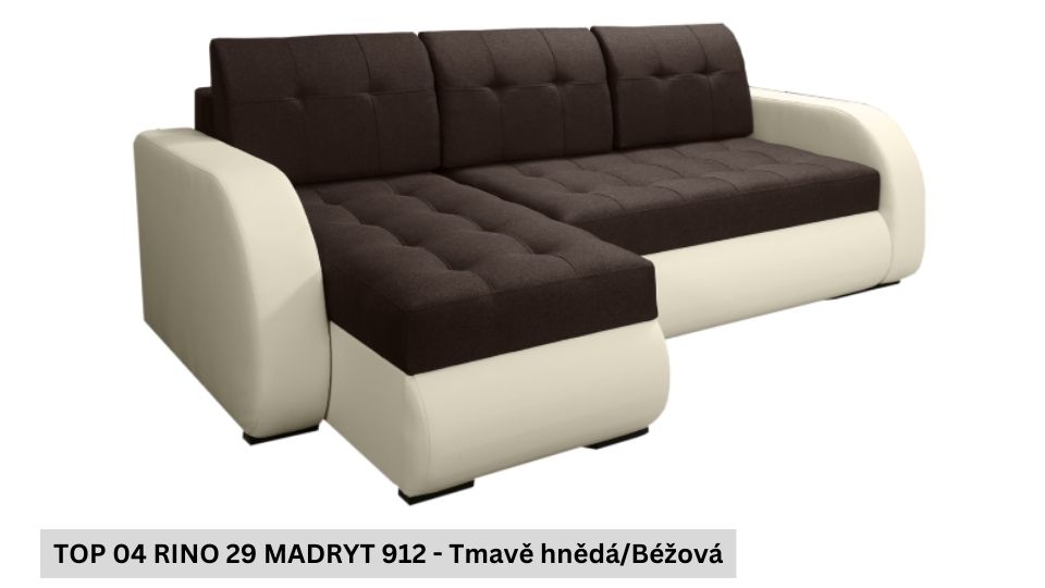 Produktové foto Rozkládací sedací souprava STRAKOŠ TOP 4 s úložným prostorem, rozkládací na spaní