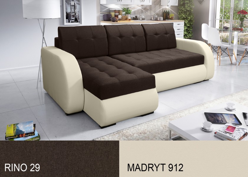 Produktové foto Rozkládací sedací souprava STRAKOŠ TOP 4 s úložným prostorem, rozkládací na spaní