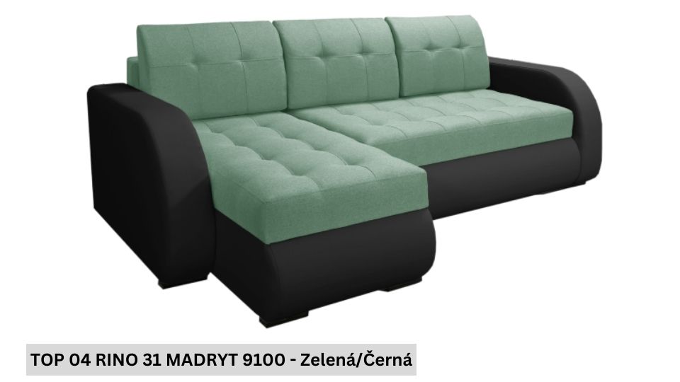 Produktové foto Rozkládací sedací souprava STRAKOŠ TOP 4 s úložným prostorem, rozkládací na spaní