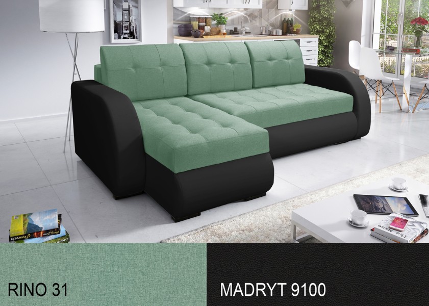 Produktové foto Rozkládací sedací souprava STRAKOŠ TOP 4 s úložným prostorem, rozkládací na spaní