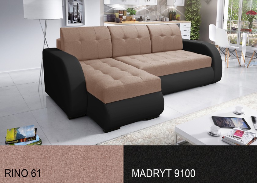 Produktové foto Rozkládací sedací souprava STRAKOŠ TOP 4 s úložným prostorem, rozkládací na spaní