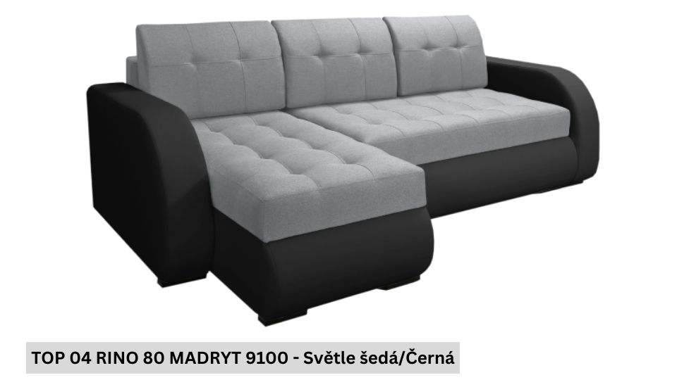 Produktové foto Rozkládací sedací souprava STRAKOŠ TOP 4 s úložným prostorem, rozkládací na spaní