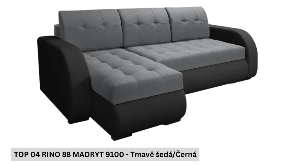 Produktové foto Rozkládací sedací souprava STRAKOŠ TOP 4 s úložným prostorem, rozkládací na spaní