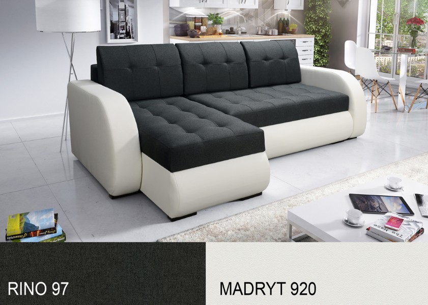 Produktové foto Rozkládací sedací souprava STRAKOŠ TOP 4 s úložným prostorem, rozkládací na spaní