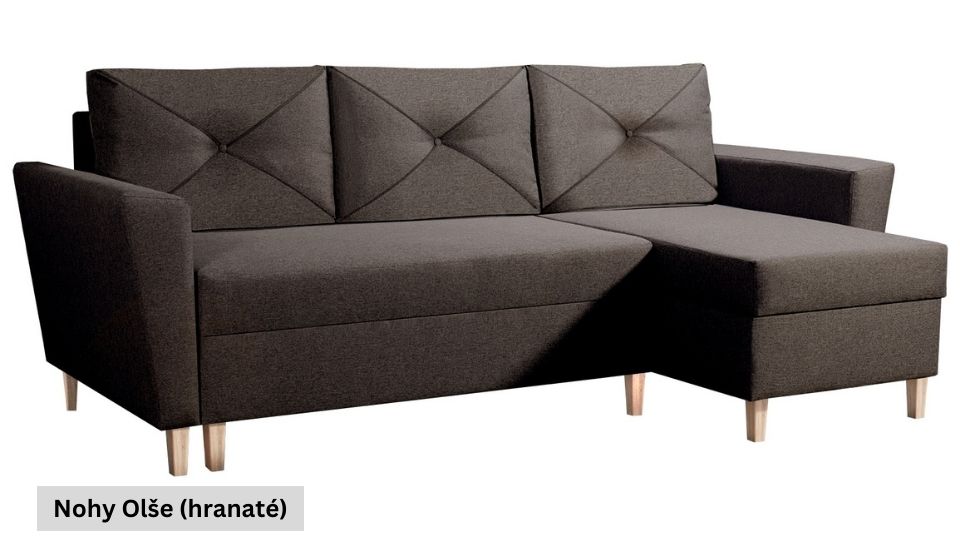 Produktové foto Rozkládací sedací souprava STRAKOŠ TOP 44 s úložným prostorem, rozkládací na spaní