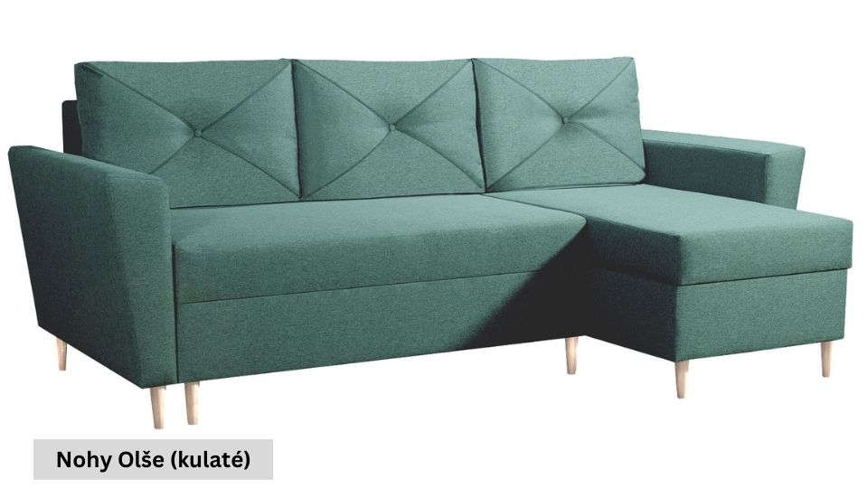 Produktové foto Rozkládací sedací souprava STRAKOŠ TOP 44 s úložným prostorem, rozkládací na spaní