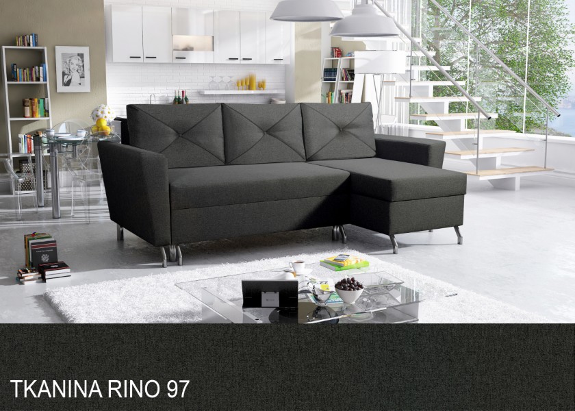 Produktové foto Rozkládací sedací souprava STRAKOŠ TOP 44 s úložným prostorem, rozkládací na spaní