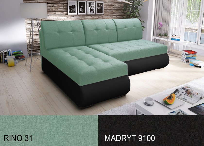 Produktové foto Rozkládací sedací souprava STRAKOŠ TOP 5 s úložným prostorem, rozkládací na spaní